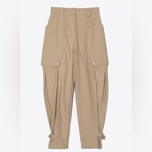 3.1 Phillip Lim Utility Cargo Pants Umber Tan Cotton Ankle Cinch Size 6